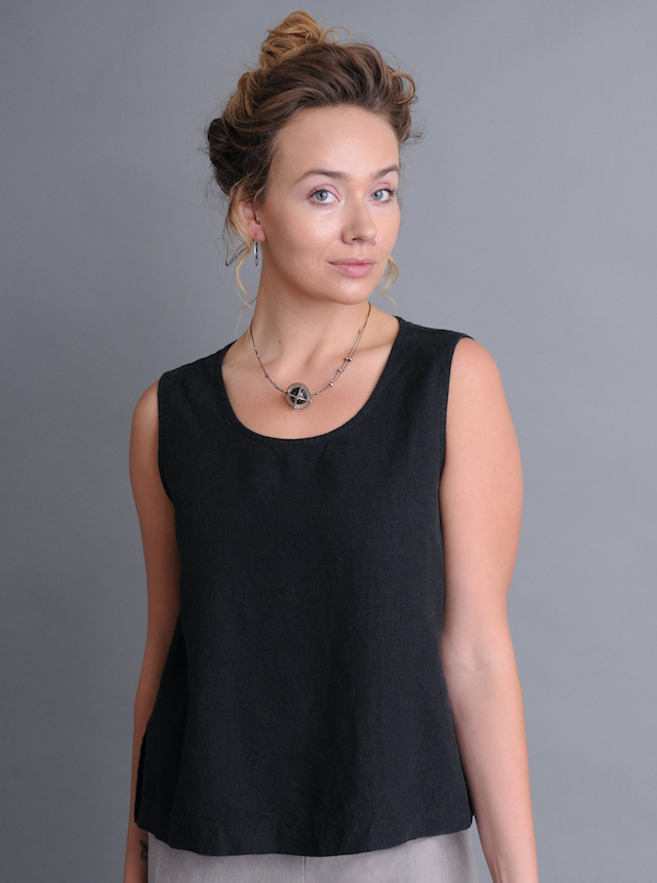 black hemp tank top