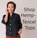 hemp - Tencel tops for women