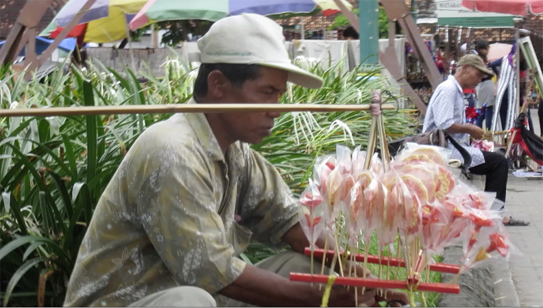 Candy seller in Thailand