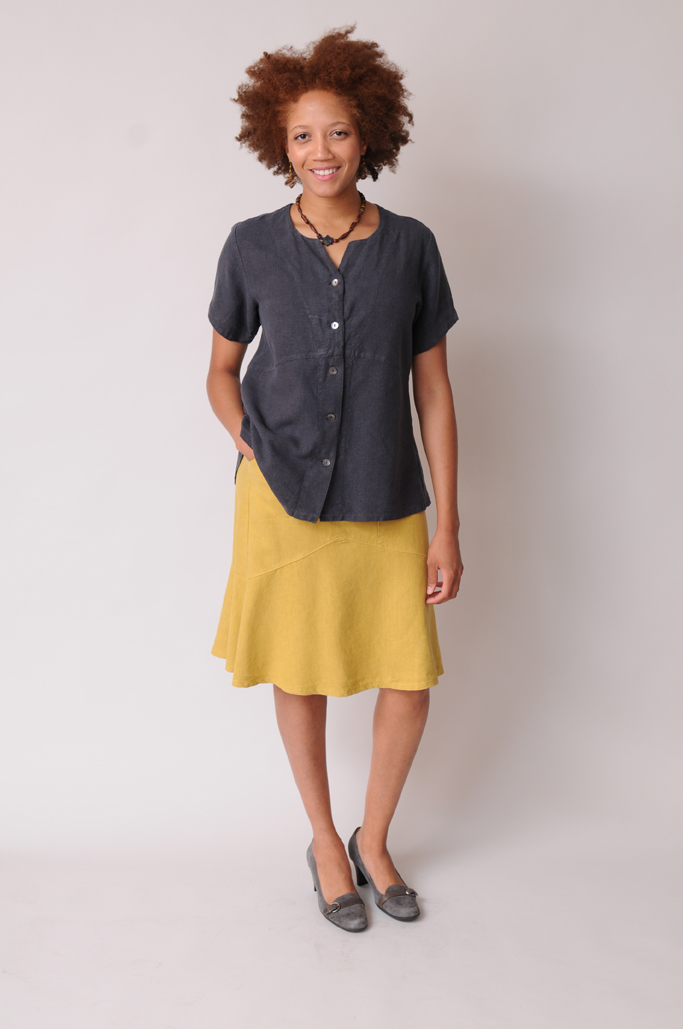 Hemp - Tencel Knee-Length skirt 