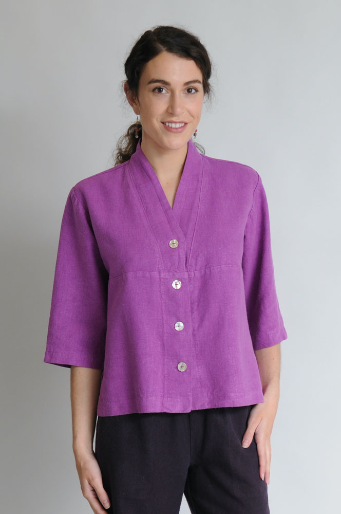 I have a nice section of the bestselling Tuxedo Tops (shown here in festive Fuschia).