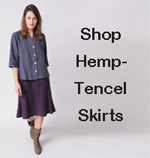 shop women's hemp - Tencel skirts