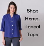 Shop women's hemp - Tencel Tops