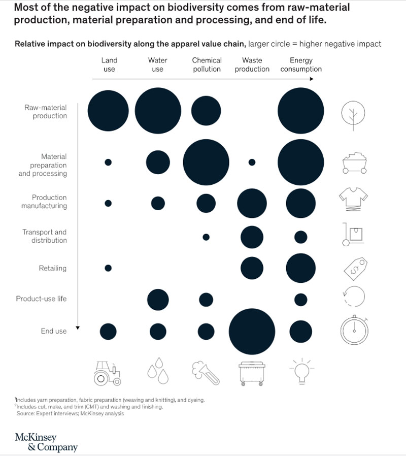 McKinsey & Company Negative impact on biodiversity