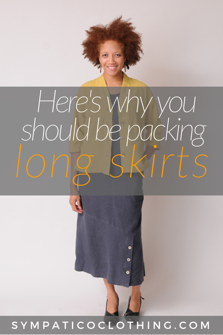 Here's why you should be packing long skirts