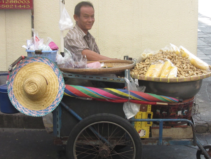 Peanut vendor in Bangkok, Thailand