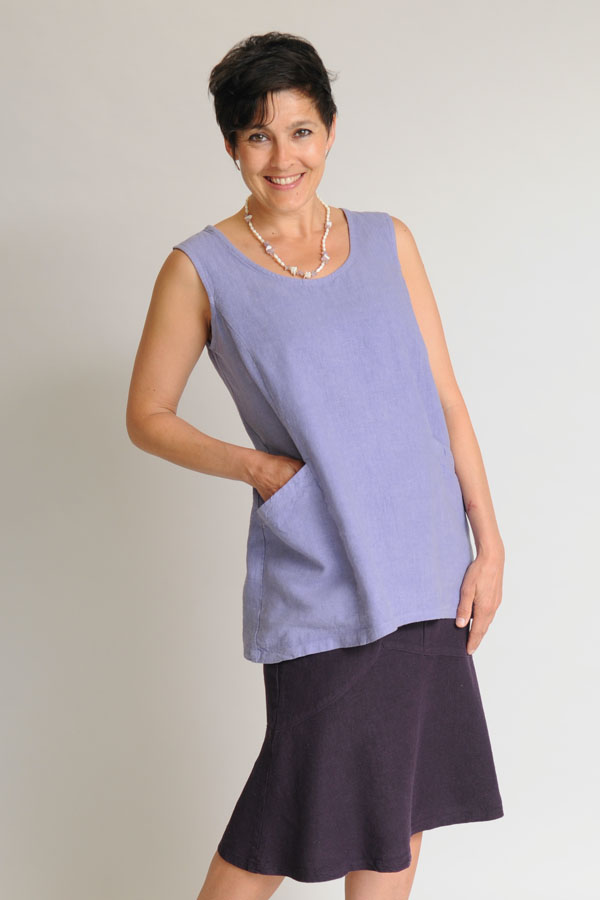 A trapeze tunic is a comfy shape.