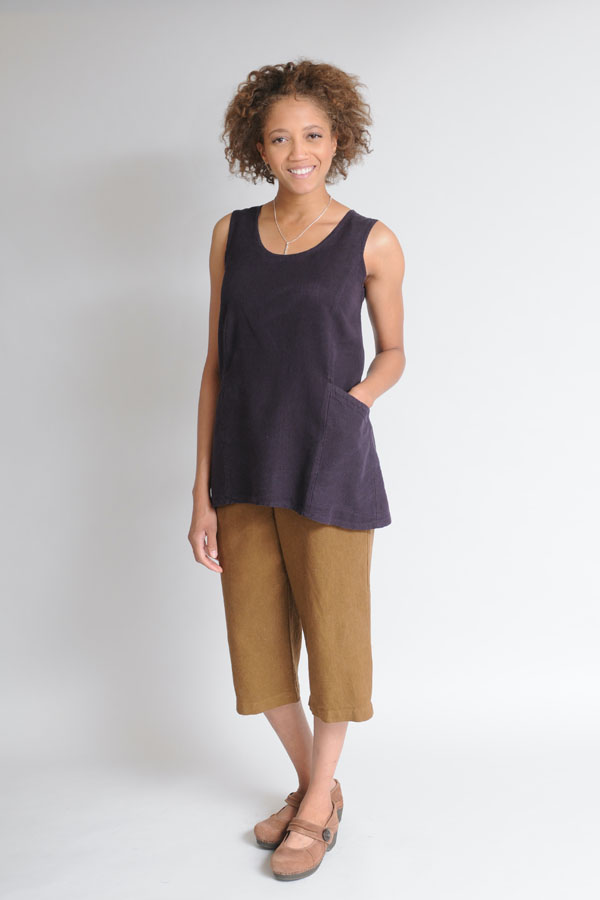 hemp - tencel tunic and cropped pants