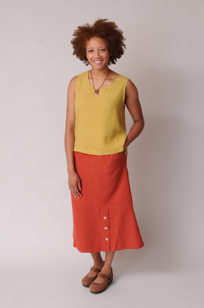 Hemp - Tencel Tank Top and long skirt