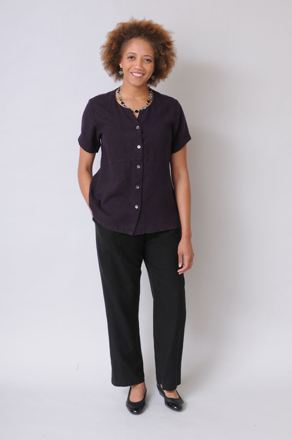 women's hemp and tencel top and pants