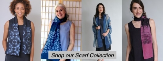 Clickable images of our collection of handmade scarves