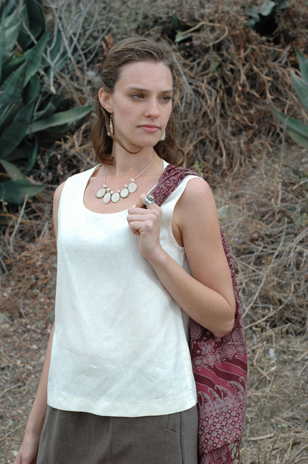 A simple tank top is cool and versatile and a great addition to a capsule wardrobe.